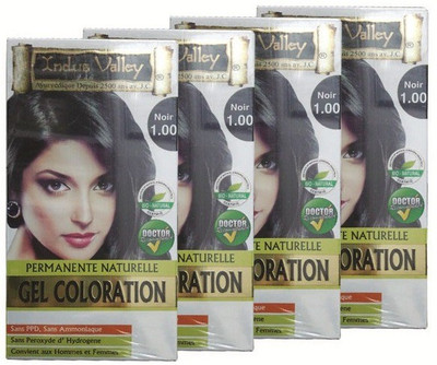 

Indus Valley Permanent Herbal Black 1.0 One Time Use Hair Color(Black)