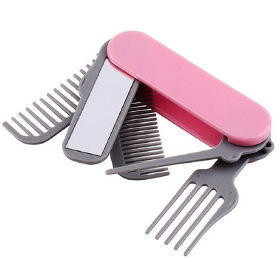 

Magnusdeal Folding Plastic Hair Comb Mirror Set