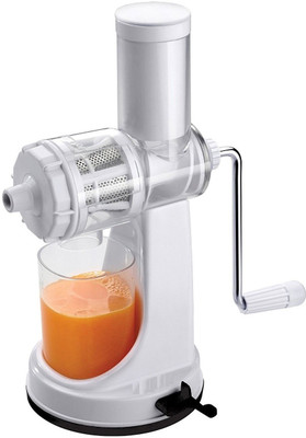 

Wonder World ™ Premium Hand Juicer for Fruits & Vegetables / Manual Juicer / White, Food Grade Plastic, Easy to Clean, Easy to Use Plastic Hand Juicer(White Pack of 1)