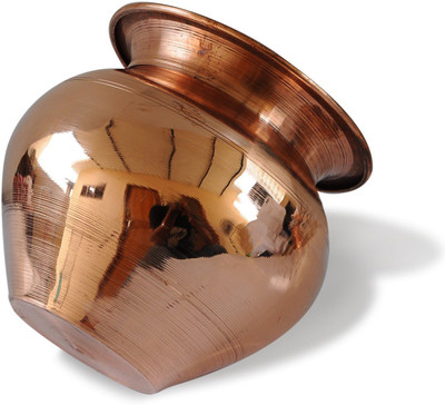

VibeX ® Handmade Pure Copper Lota Pot Kalash For Yoga Surya Namskar For Good Health Yoga Temple Water Pitcher(1 L)