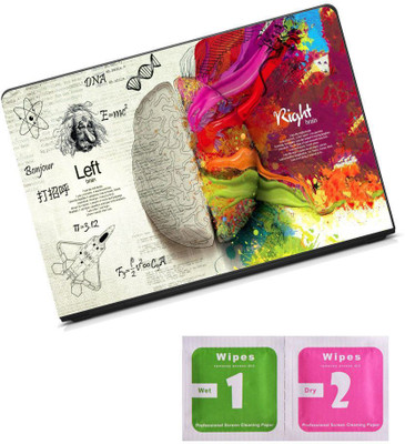 Anweshas Printed on 3M Vinyl, Premium Quality, HD, UV Printed, Laminated, Bubble Free, Scratchproof, Washable, Easy to Install Laptop Skin/Sticker/Vinyl/Cover for 13.1, 13.3, 14.1, 14.4, 15.1, 15.6 inches with Set of Applier for cleaning a top of laptop (Brain Decal) vinyl Laptop Decal 15.6