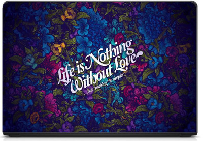 

Anweshas Printed on 3M Vinyl, Premium Quality, HD, UV Printed, Laminated, Bubble Free, Scratchproof, Washable, Easy to Install Laptop Skin/Sticker/Vinyl/Cover for 13.1, 13.3, 14.1, 14.4, 15.1, 15.6 inches (LifeIsNothing) vinyl Laptop Decal 15.6
