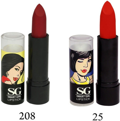 

Amura Smart Girl LipStick Set of 2(208,25, 4.5 g)