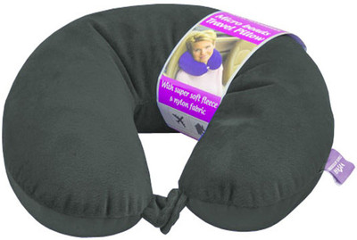 

VIAGGI Microbead Travel Neck Pillow With fleece cover Neck Pillow(Grey)