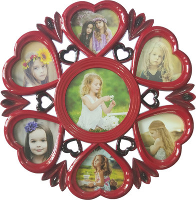 

ME Decor Generic Photo Frame(Red, 7 Photos)