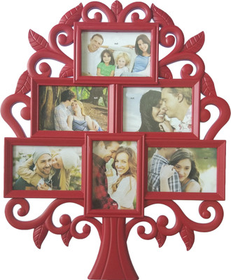 

ME Decor Generic Photo Frame(Red, 6 Photos)