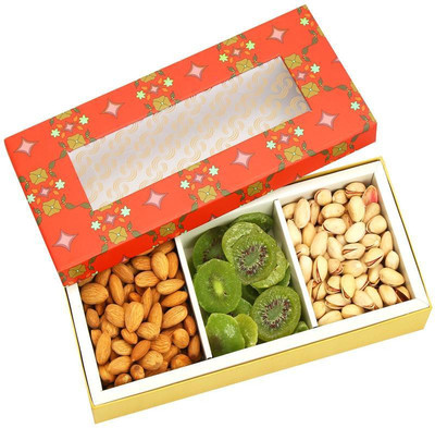 

Ghasitaram Gifts Red Almonds, Pistachios, Kiwi 300 gms(300 g, Box)