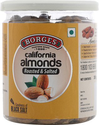 

Borges California Roasted and Salted Almonds(300 g, Plastic Bottle)