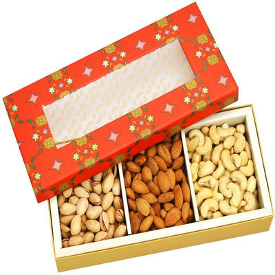 

Ghasitaram Gifts Red Cashew, Almonds, Pistachios 300 gms(300 g, Box)