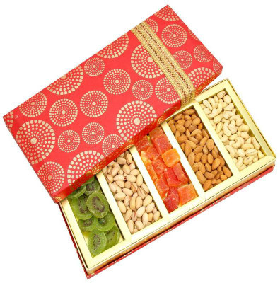 Ghasitaram Gifts Satin 5 part Assorted Dryfruit(1 x 500 g)
