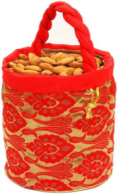 

Ghasitaram Gifts Almonds Brocade Potli(500 g, Box)