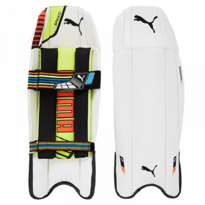 Puma EVO SPEED 3 Men's (39 - 43 cm) Wicket Keeping Pad(White, 15 YRS ABOVE)