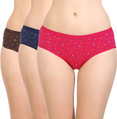 Buy BodyCare Women Hipster Multicolor Panty(Pack of 3) on Flipkart