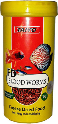 

taiyo FD Blood Worms 40g 40 g Dry Fish Food