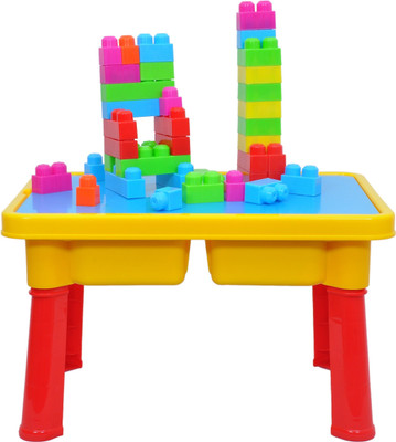

Toys Bhoomi Children’s Learn & Play Multi-Fun Educational Block Building Study Table Playset(Multicolor)