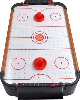 

24x7 Wooden Air Hockey Game Table With Actual Air Suspension ~ Playable Area 56 cms Length And 30.5 cms Width With 10 cms height ~ 2 Paddles ~ 2 Pucks