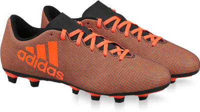

ADIDAS X 17.4 FXG Football Shoes For Men(Black, Cblack/solred/sorang