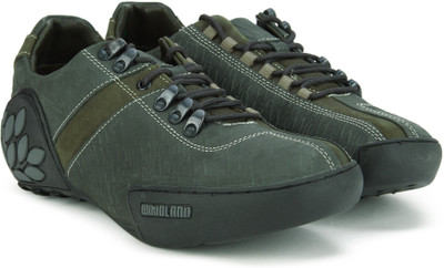 

Woodland Leather Sneakers For Men(Olive, Rb brown