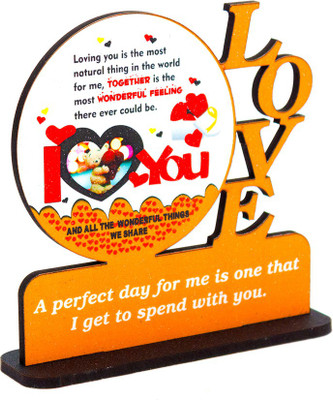 

niks decor world lsp1 Decorative Showpiece - 13 cm(Wooden, Multicolor)