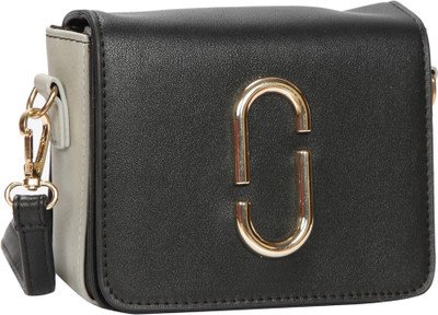 Bagkok Women Formal Black PU Sling Bag