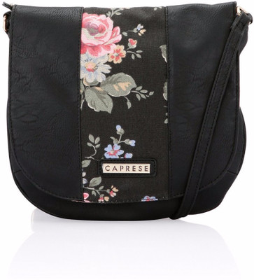 

Caprese Women Casual Black Leatherette Sling Bag