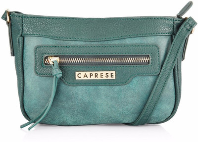 

Caprese Women Casual Green Leatherette Sling Bag