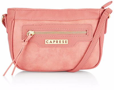 

Caprese Women Casual Pink Leatherette Sling Bag
