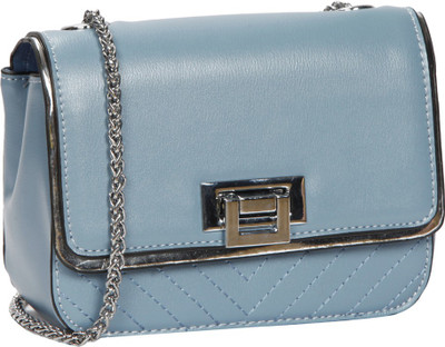 

Bagkok Women Evening/Party Blue PU Sling Bag