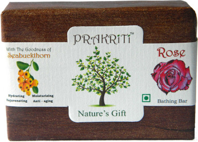 

Prakriti Nature's Gift Rose Soap Enriched withcSwabuckthorn(100 g)