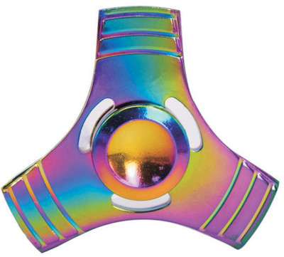 

S.Blaze Rainbow 3 Arm Flat Fidget Spinner Toy for Kids & Adults(Multicolor)