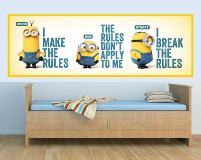 

eco print  Wall Decal Vinyl Minion Funny Sticker(Pack of 1, Multicolor