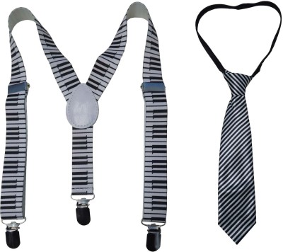 RIYASAT Y- Back Suspenders for Boys(Black)