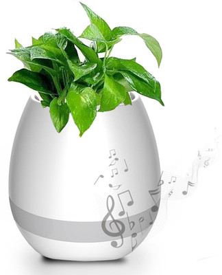

Wonder World ™ Music Flower Pot ,Music Playing Flowerpot USB Rechargeable Wireless Bluetooth Speaker Plastic Vase(5 inch, Multicolor)