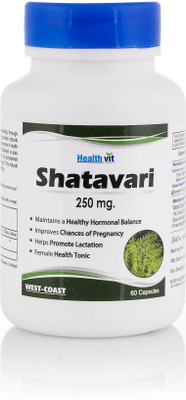 

HealthVit Shatavari Powder 250 mg 60 Capsules(60 No)