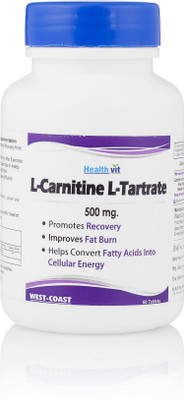 

HealthVit L-Carnitine & L-Tartrate 500mg 60 Tablets(60 No)