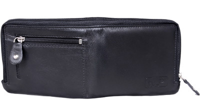 

Bill Fold Artistic Leather Men Black Genuine Leather Wallet(6 Card Slots)