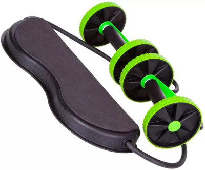 

Lagom Revoflex Xtreme Resistance Extreme Strecher Workout Rubber Bands Power Strech Roller Wheel Ab Exerciser Ab Exerciser(Black)