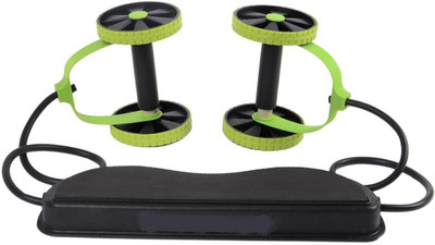 

Lagom Revoflex Xtreme Slimming Strecher Workout Rubber Bands Power Strech Roller Wheel Ab Exerciser (Green, Black) Ab Exerciser(Black)