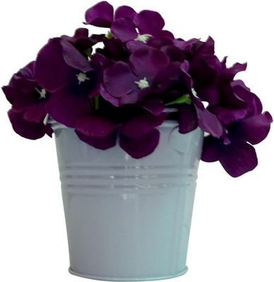 

HOB Purple Assorted Artificial Flower with Pot(5.9 inch, Pack of 1)
