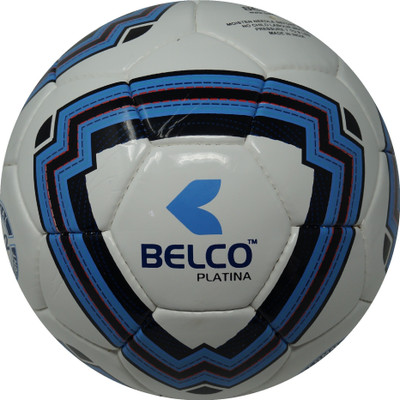 

BELCO PLATINA 1(WHITE BLUE) Football - Size: (Pack of 1, White, Blue