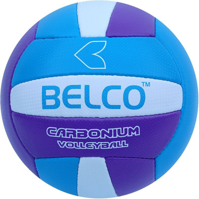 BELCO Tycon-1 carbonium(BLUE PURPLE) Volleyball - Size: (Pack of 1, Blue, Purple
