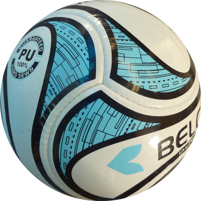 BELCO Diablo 3(WHITE BLUE) Football - Size: (Pack of 1, White, Blue