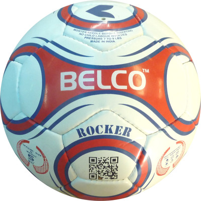 

BELCO Rocker 1(WHITE RED) Football - Size: (Pack of 1, White, Red