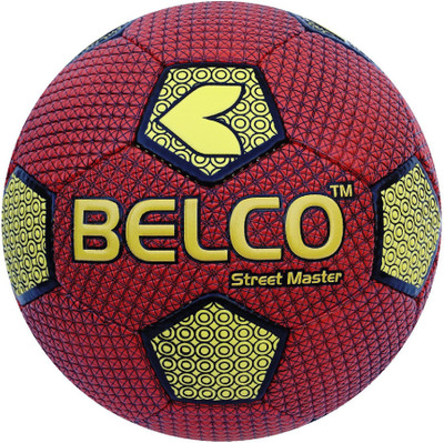 

BELCO Street Master-1(RED) Football - Size: (Pack of 1, Red, Black