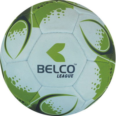 

BELCO LEAGUE 3(WHITE GREEN) Football - Size: (Pack of 1, White, Green