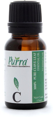 

Purra Clove Leaf Essential Oil ( Natural Pain Reliever)-100 % Pure, Natural & Undiluted-15 ml(15 ml)