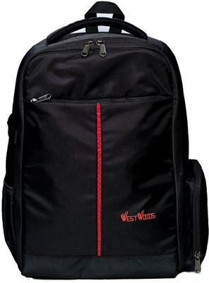 

West Woods ww6969B Professional Backpack for SLR/DSLR Cameras and Accessories - Black Camera Bag(Black)