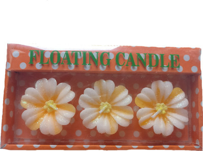 

Dreamyzone Wonderful Design Candle(Yellow, Pack of 3)