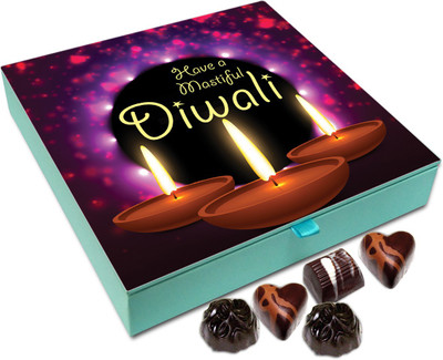 

Chocholik Diwali Sweets - Have A Delightful Deepawali Chocolate Box - 9pc Truffles(108 g)