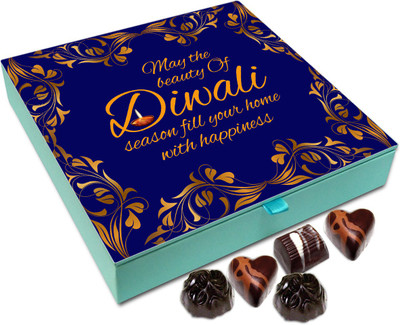 

Chocholik Diwali Sweets - May The Beauty Of Diwali Fill Your Home With Happiness Chocolate Box - 9pc Truffles(108 g)